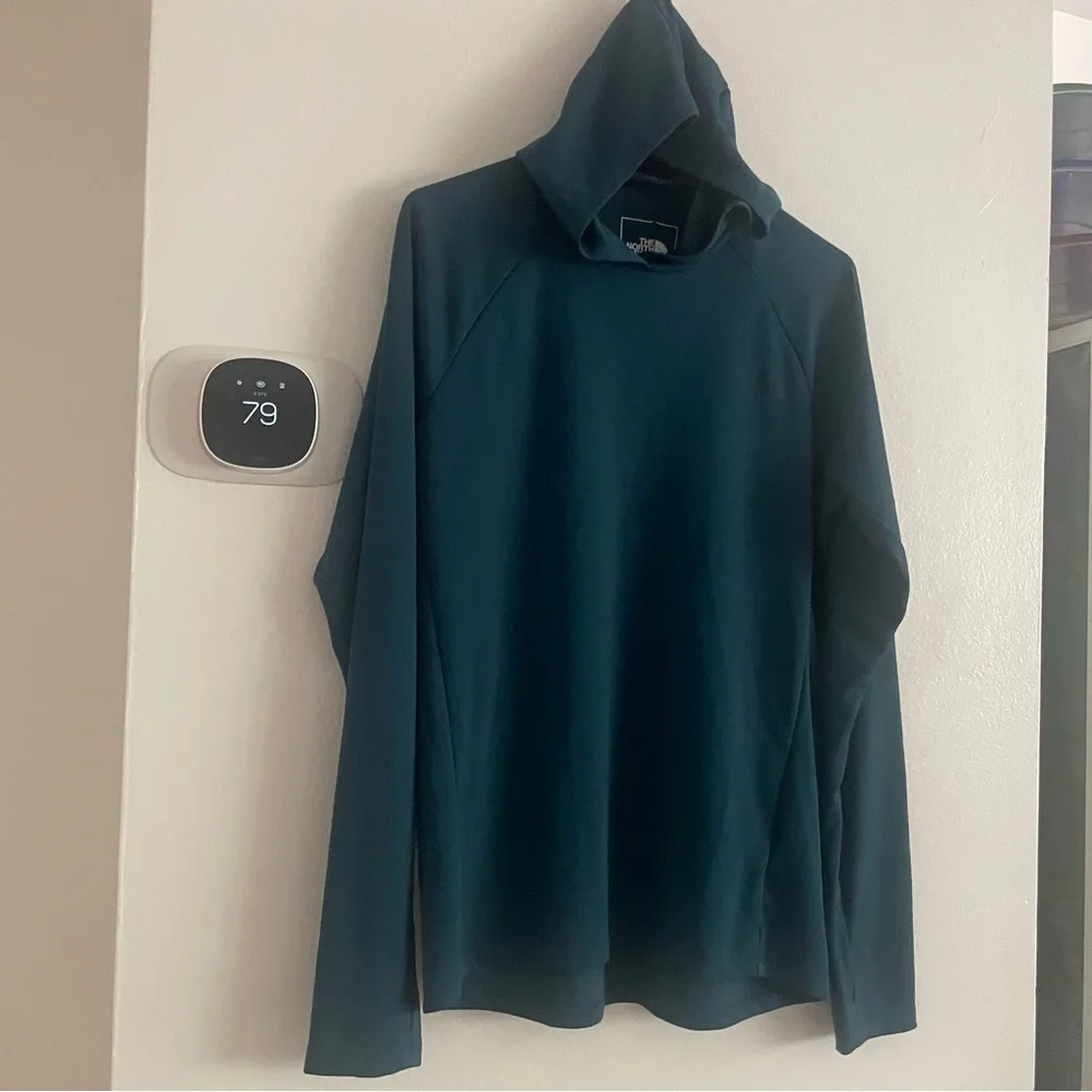 The North Face grey blue Hoodie size medium